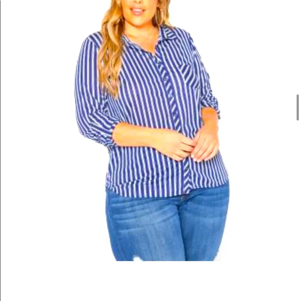 Ana Couture Stripe Top - Picture 1 of 3